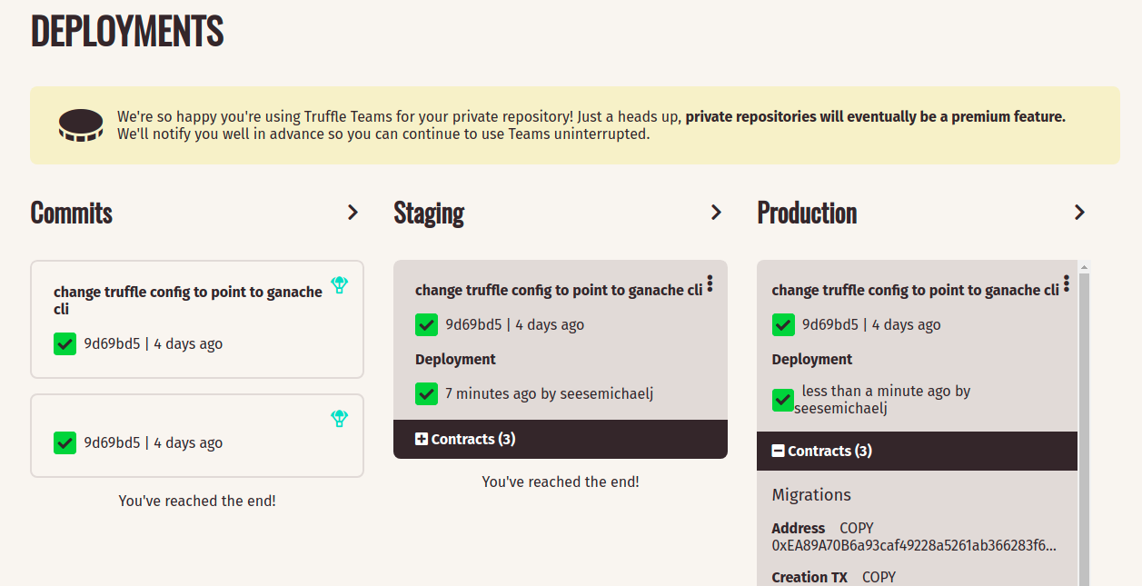 Example of Truffle DB